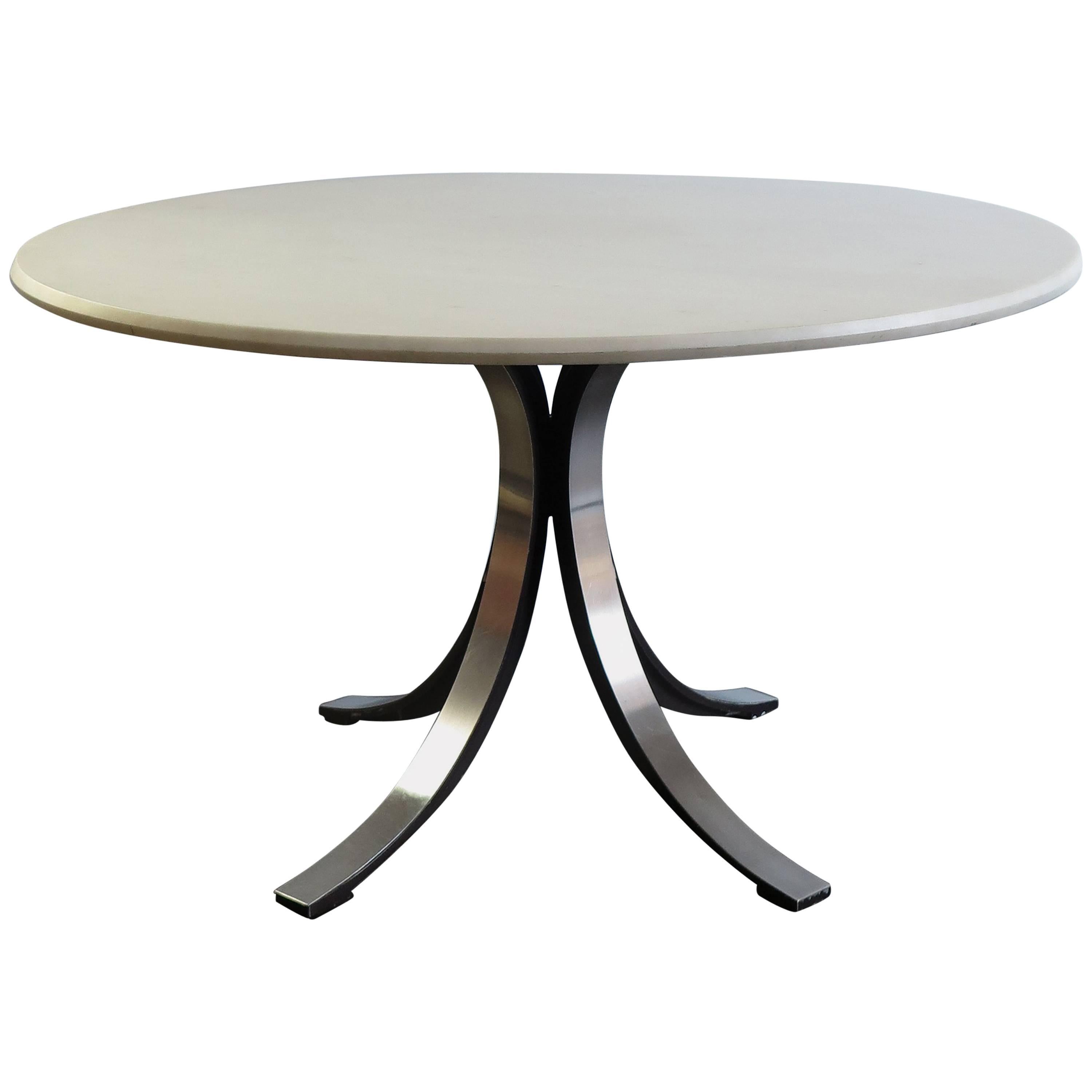 1960s Borsani and Gerli Italian Carrara Marble Dining Table "T69" for Tecno