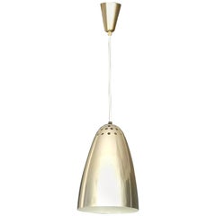 Retro Ettore Sottsass Rinnovel Pendant Lamp Anodized Perforated Aluminum Italy 1950s