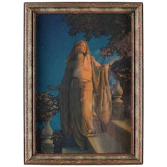 Used Art Deco Framed Print of "Enchantment" after Original by Maxfield Parrish