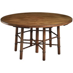 Table centrale en bois de rose conçue par Philip Webb