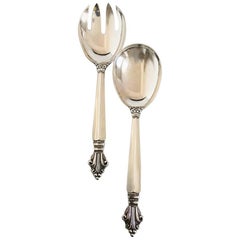 Georg Jensen Sterling Silver Acanthus Serving Set