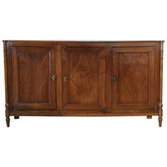 French Directoire Period Fruitwood Enfilade, First Quarter of the 19th Century
