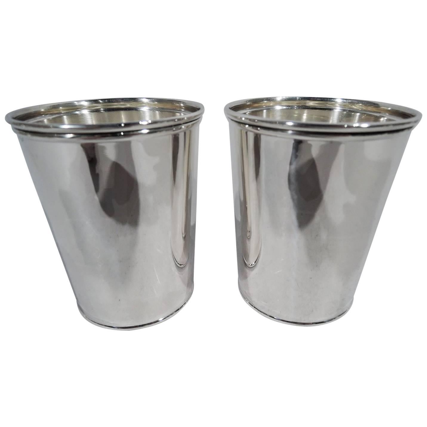 Pair of Frank W. Smith Sterling Silver Mint Julep Cups