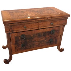 Miniature Cabinet Made Walnut Chest of Drawers
