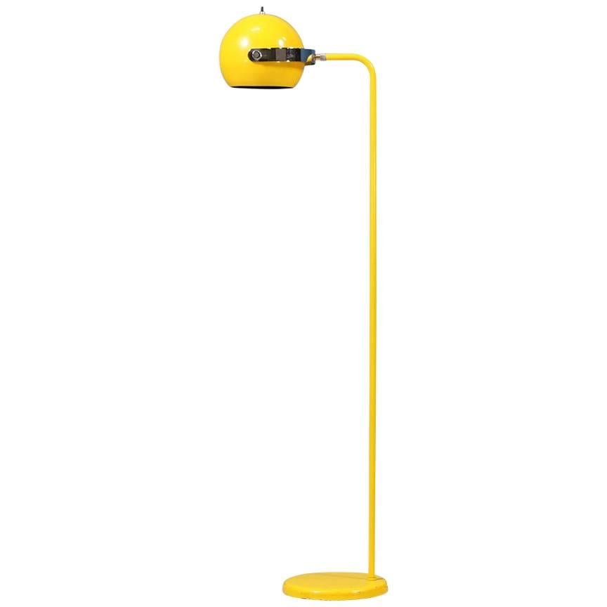 Robert Sonneman Yellow Enameled Floor Lamp