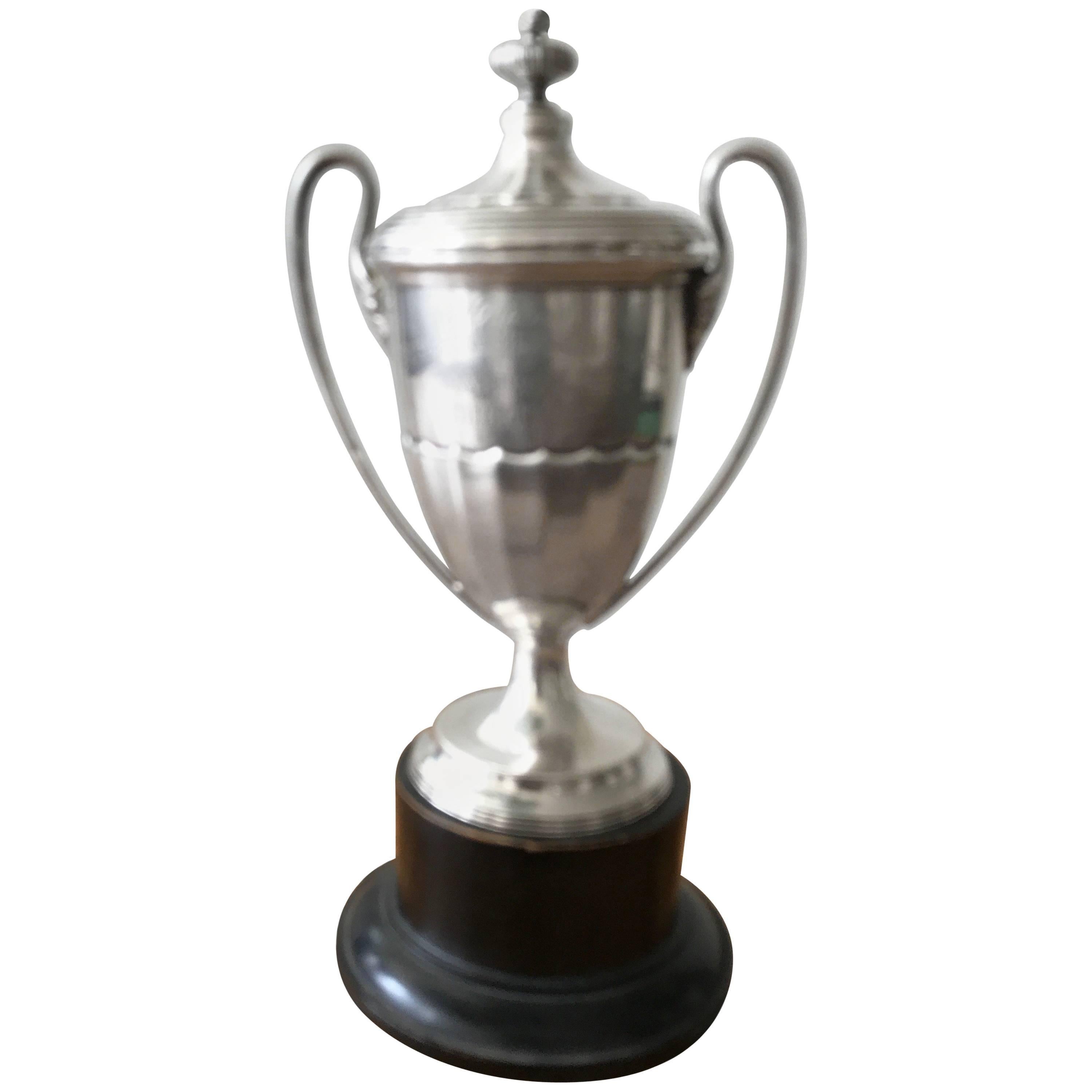 Edwardian Sterling Silver 1920s Trophy Presentation Cup