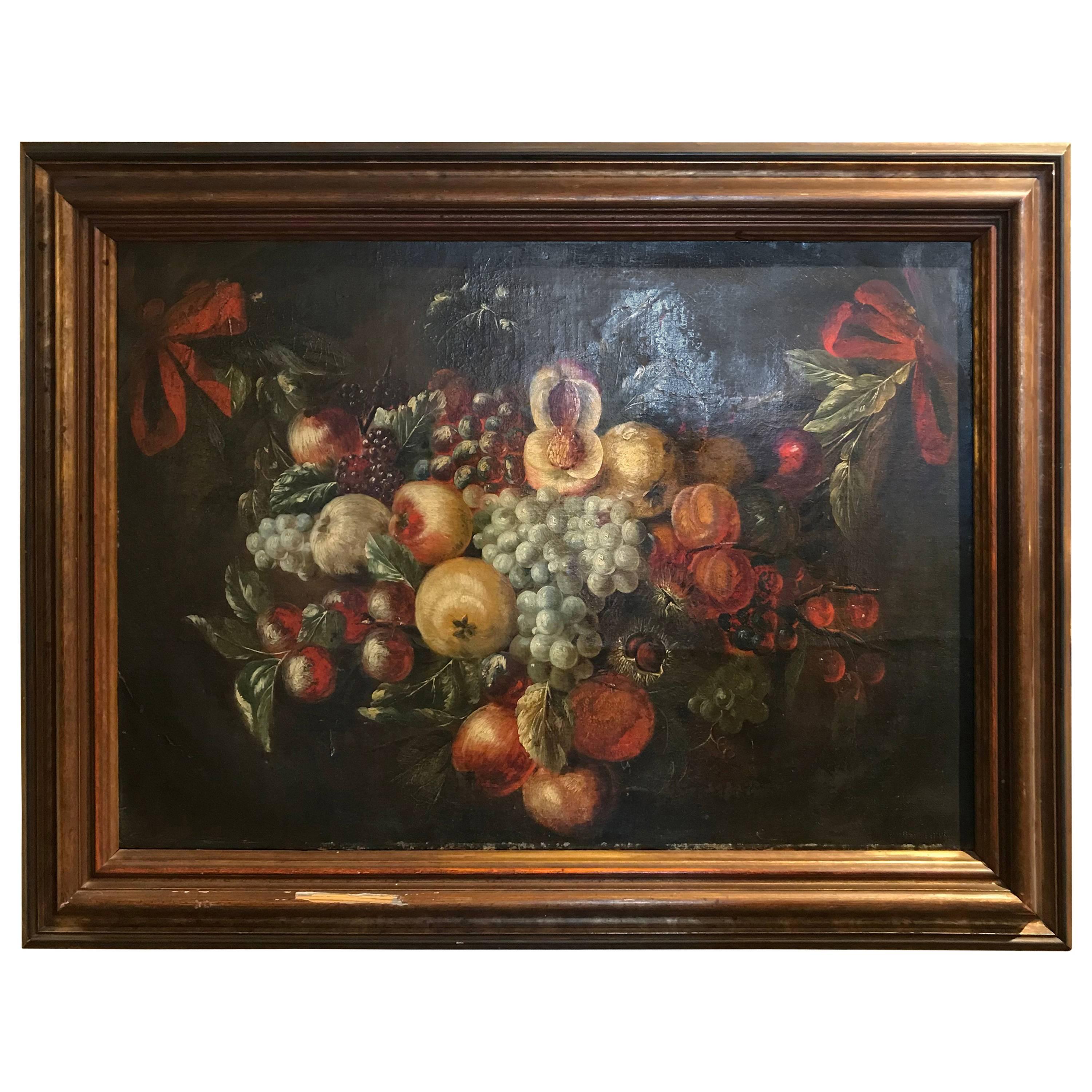 Late 18th-Early 19th Century Fruit Still Life For Sale