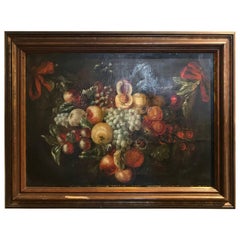 Bodegón de frutas de finales del siglo XVIII-principios del XIX