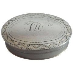 Fine George III Patch Box Made in Birmingham in 1801 by Joseph Taylor