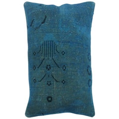 Blue Over-Dyed Turkish Pillow