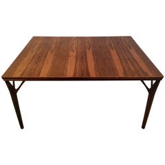 Stunning Rosewood Dining Table, Helge Vestergaard Jensen, Denmark, circa 1957