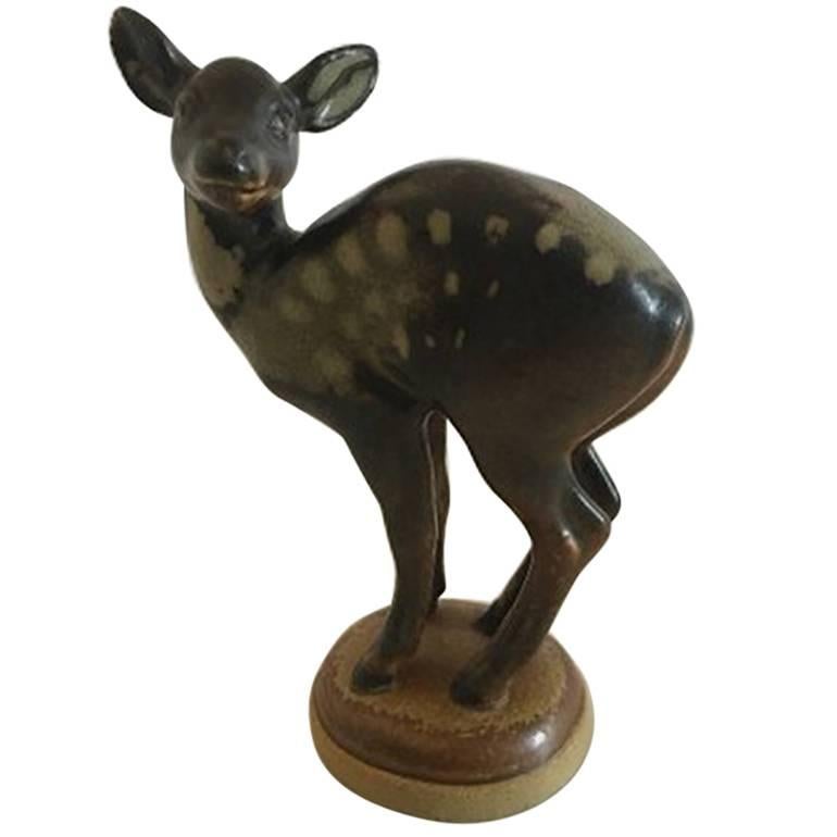 Bing & Grondahl Figurine of Deer on Base #1929 For Sale