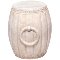 Chinese Melon Form Marble Drum