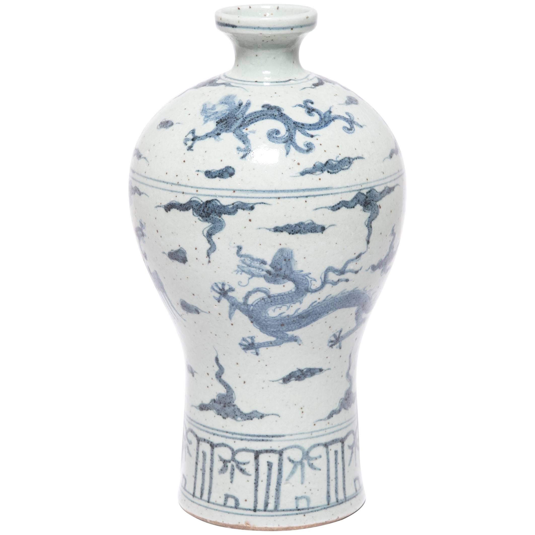 20th Century Chinese Blue and White Porcelain Vase