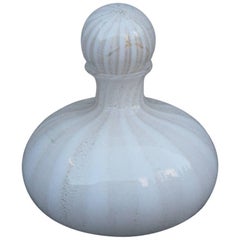 Glasflasche aus Muranoglas aus den 1970er Jahren von Tommaso Barbi Design