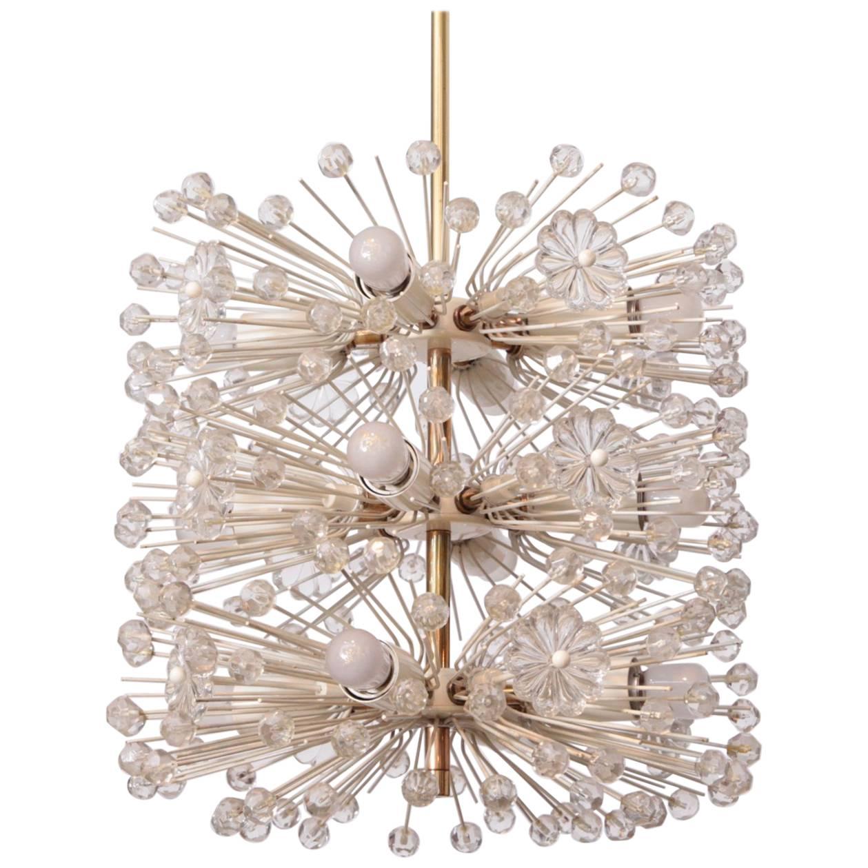 Sputnik Chandelier Dandelion by Emil Stejnar, Vienna Austria, circa 1955