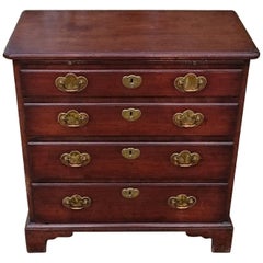 Unusually Small 18th Century George III Mahogany Bachelor's Chest of Drawers