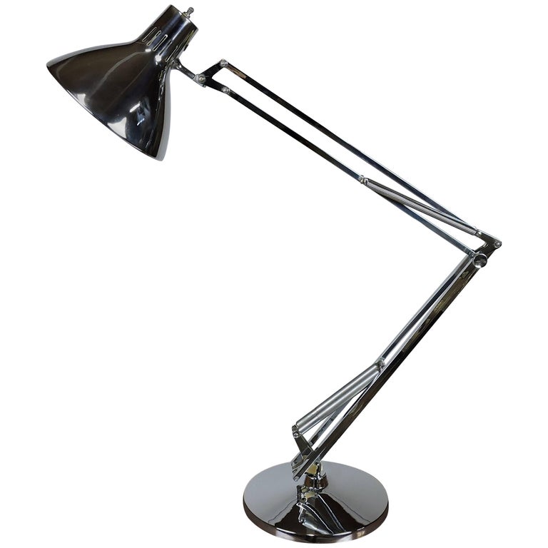 Articulated Chrome Desk Task Lamp, L 1 Luxo Table Lamps