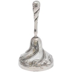Rare All Sterling Silver Art Nouveau Bell