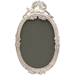 Beautiful Victorian Continental Silver '.800' Oval Picture Frame