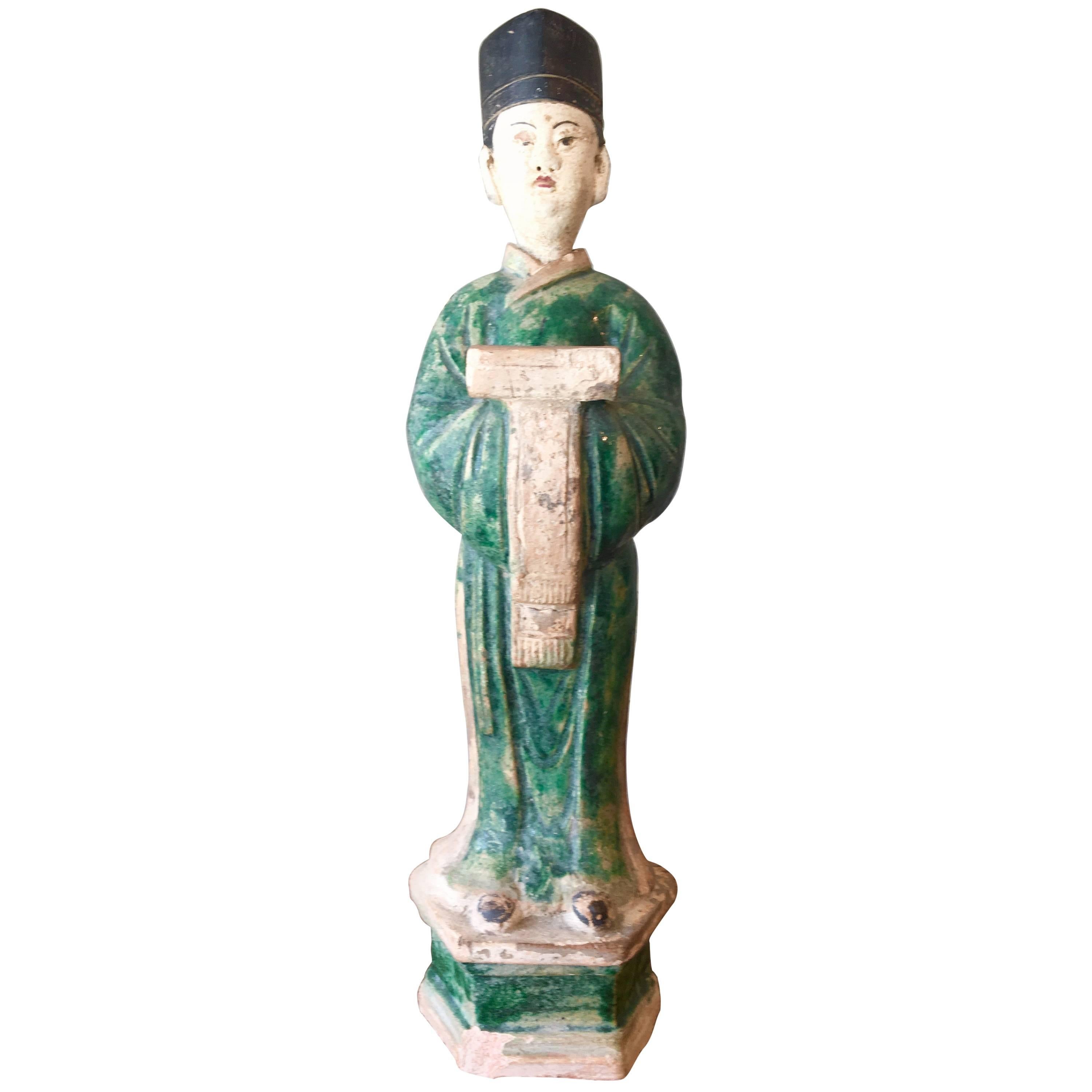 Ming Dynasty Pottery Figure For Sale