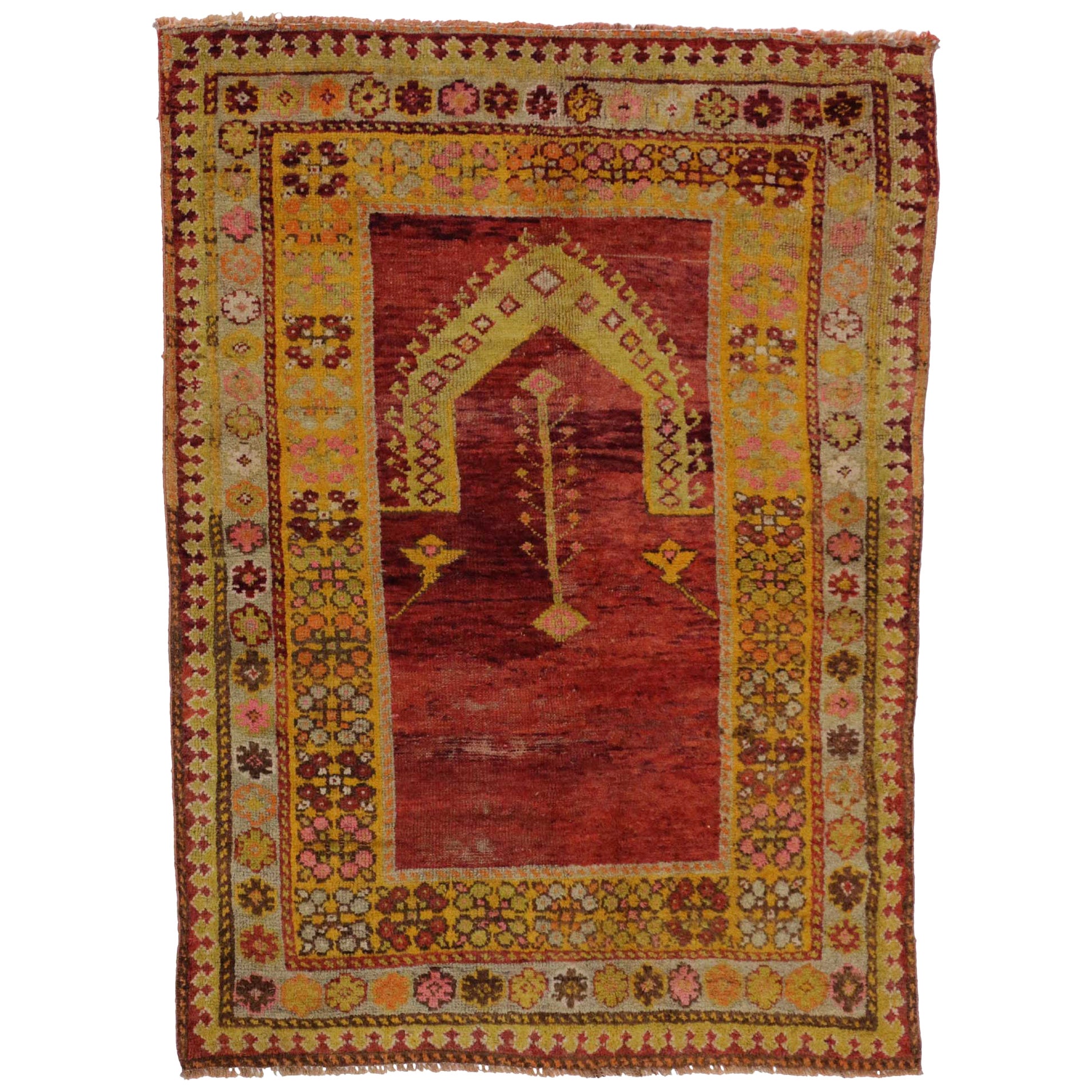 Vintage Turkish Rug For Sale at 1stDibs