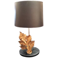 Italian Giltwood Foliate Ornament Adapted as a Lamp, 19th Century