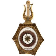 Antique 19th Century French Empire Gilt Barometer