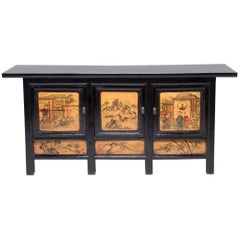 Chinese Provincial Coffer with Folk Paintings, c. 1900