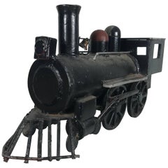 Unusual Iron Welded Handmade Folk Art Locomotive, Train