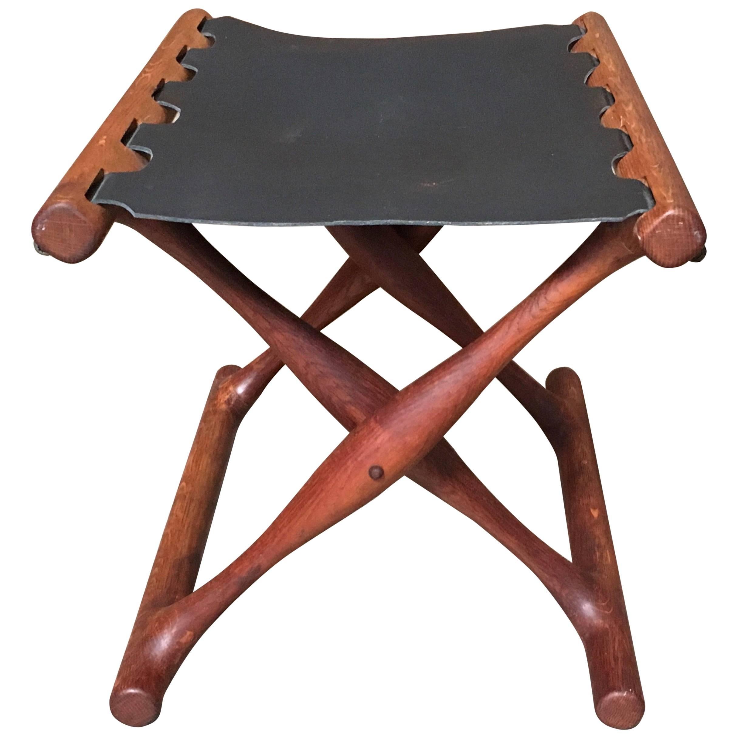 Gold Hill Folding Teak Stool Denmark By Poul Hundevad At 1stdibs Gold Hill Folding Teak Stool Denmark By Poul Hundevad At 1stdibs