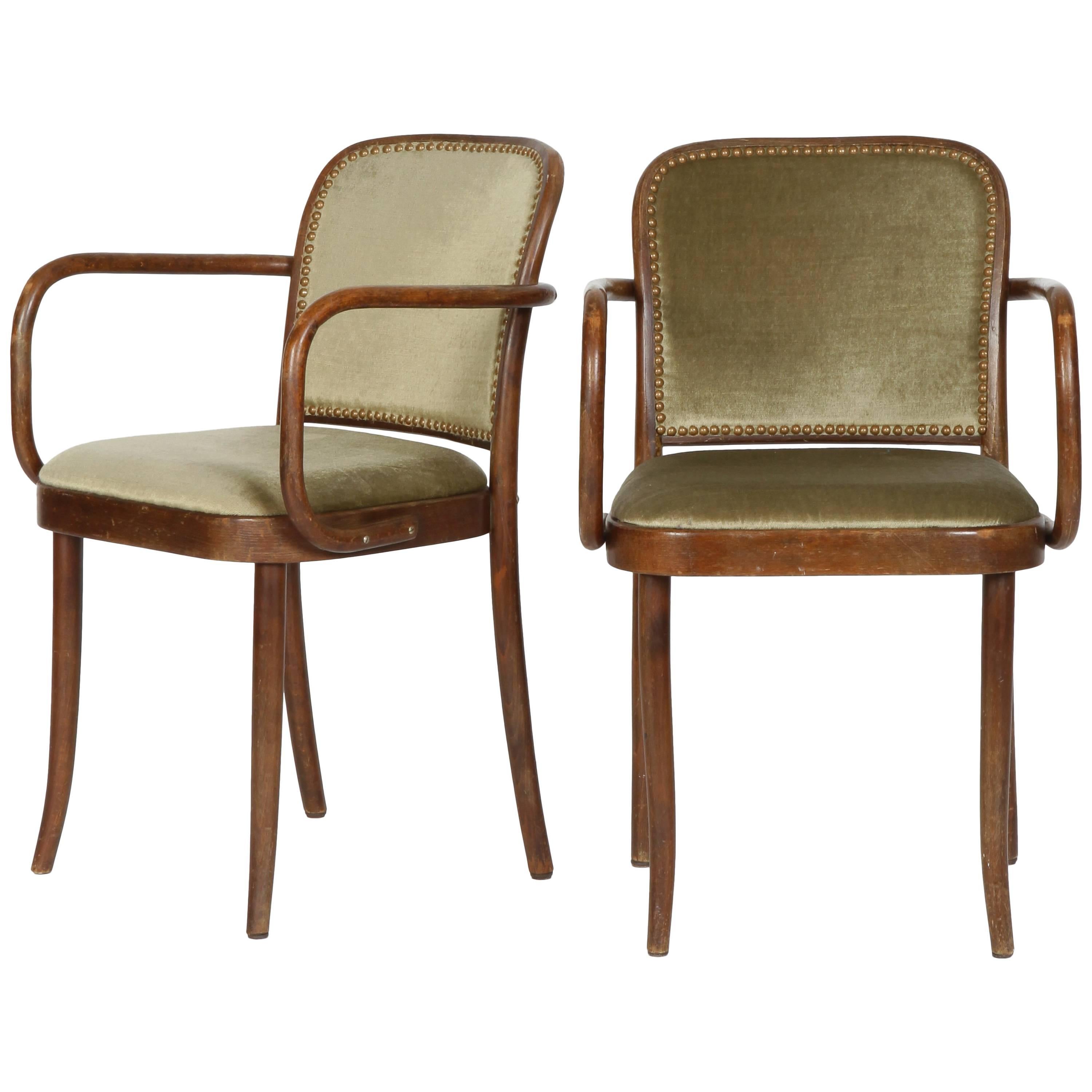 Josef Hoffmann Chairs Model 811 Thonet, 1960s