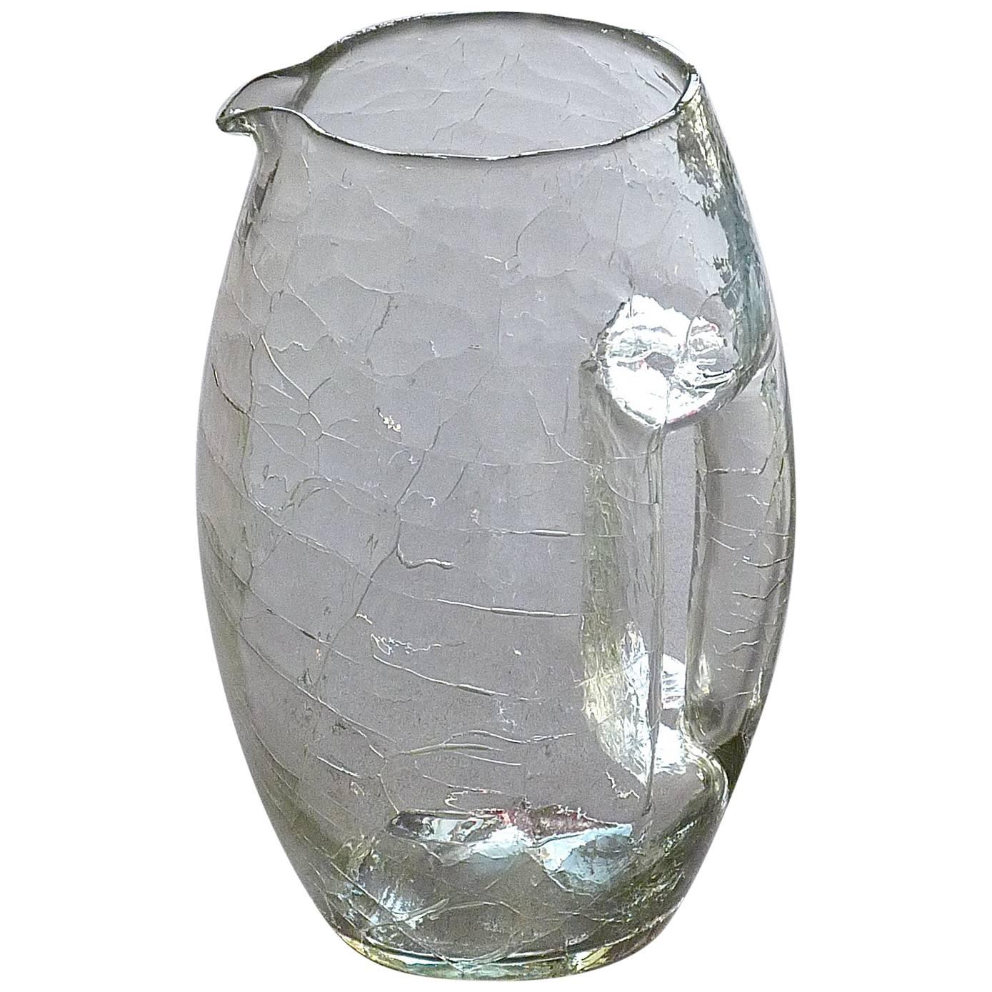 Vienna Secessionist Crystal Glass Vase Pitcher Koloman Moser Loetz Art Nouveau