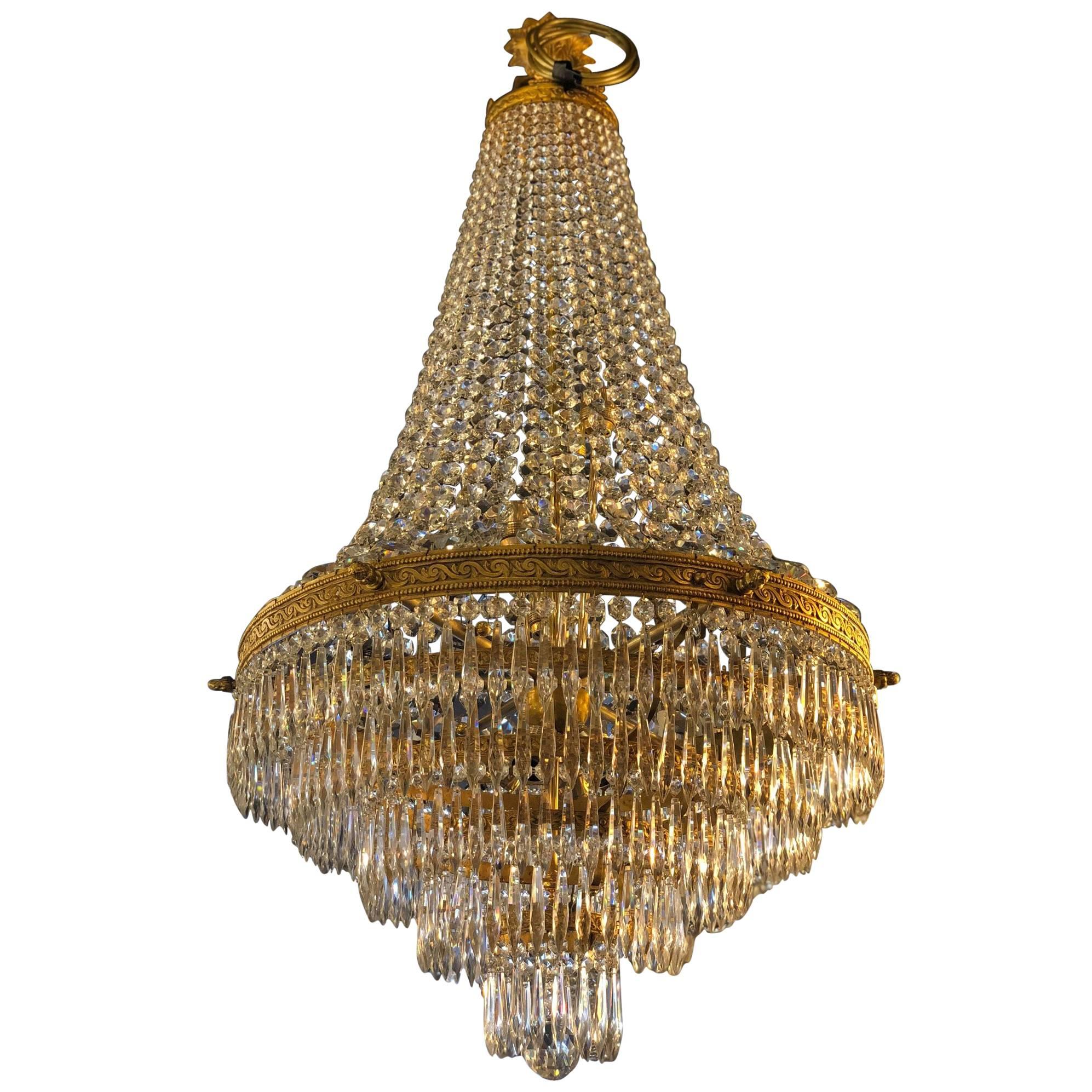 Fully Restored Second Empire Chandelier from the North of France For Sale