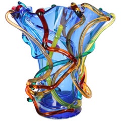 Cenedese, Murano Glass Vase, 20th Century