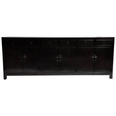 Chinese Sideboard with Six Drawers and Three Shelves