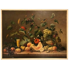 Huile sur toile de Corbe Nature morte