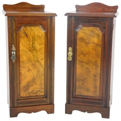Antique Walnut Nightstands or Lamp Tables, Scotland
