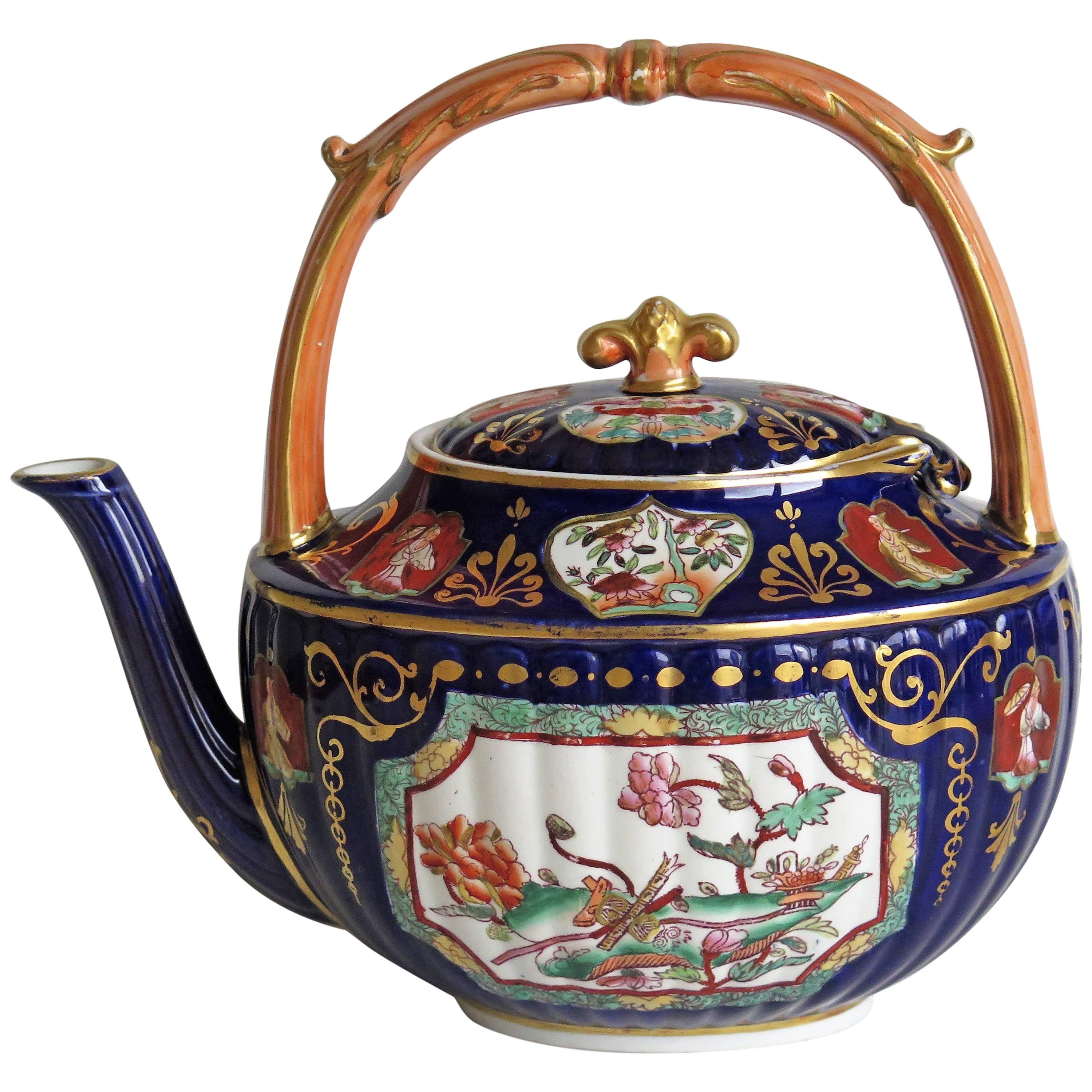 Fine 19th Century Mason's Ashworth's Ironstone Tea Pot Rare Shape, circa 1870
