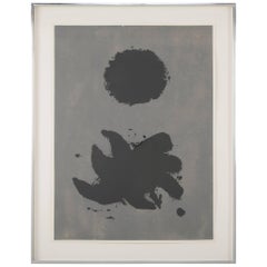 Adolph Gottlieb Silkscreen Black and Grey