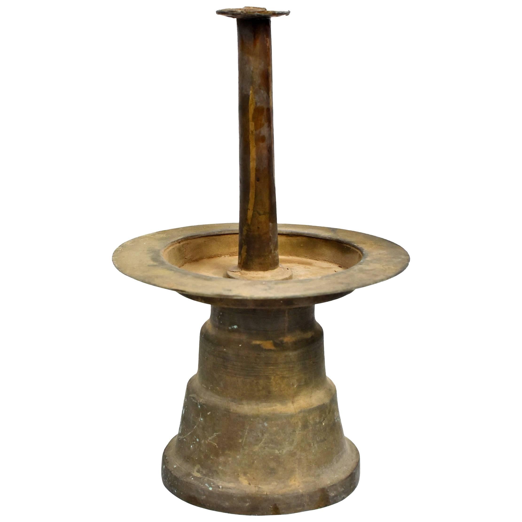 Antique Tibetan Bronze Oil Lamp