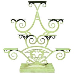 Art Deco Painted Iron Display Unit