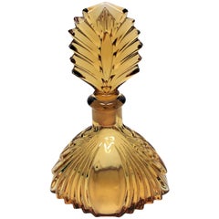 1930s Art Deco Fan Shaped Perfume Bottle