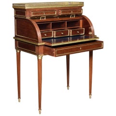 19th century French cylinder writing desk