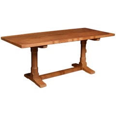 Vintage Oak Refectory Table by Peter “Rabbitman” Heap