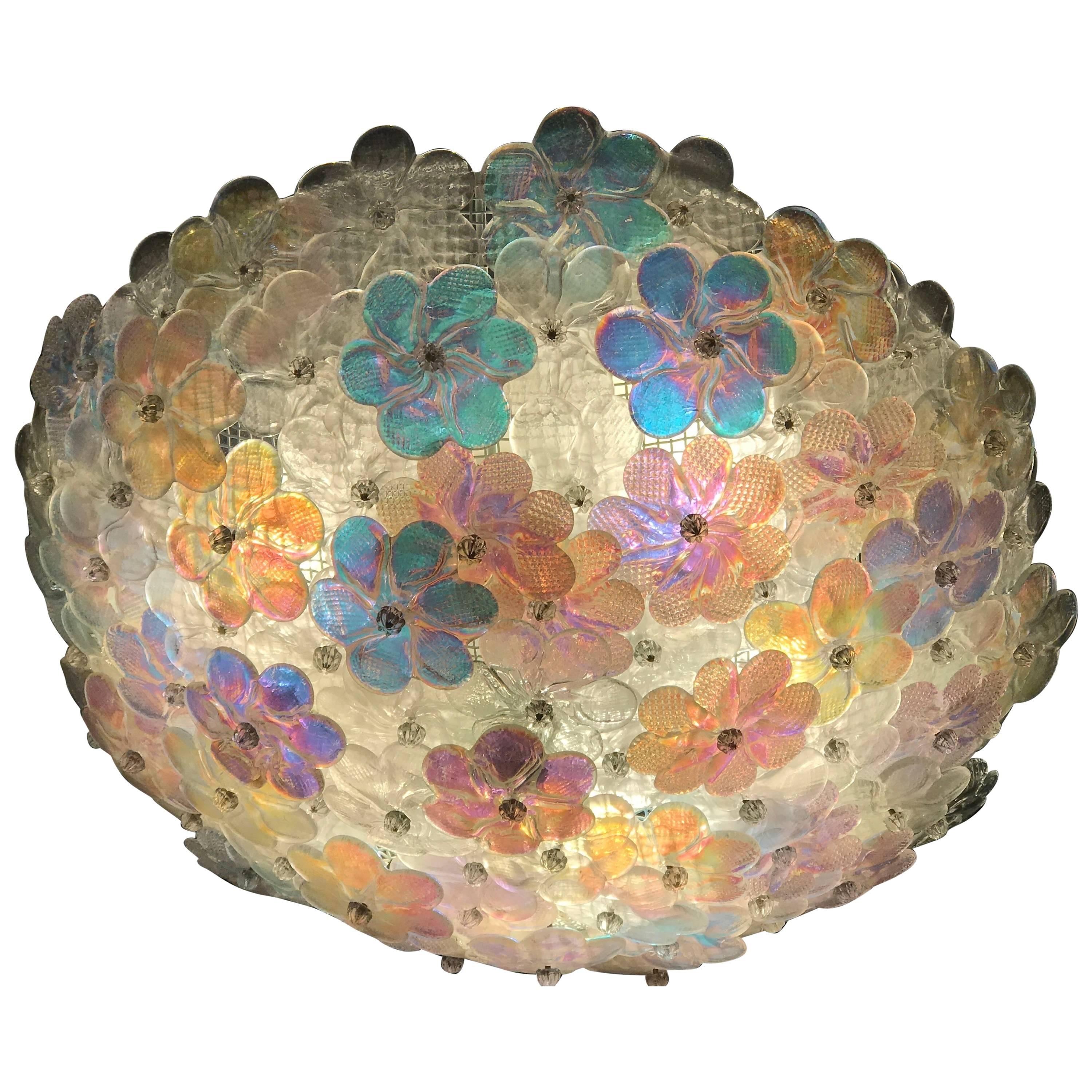 Lovely Murano Ceiling by Barovier & Toso, 1960