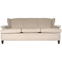 Large Three-Seat Sofa in the Manner of Jean Michel Frank