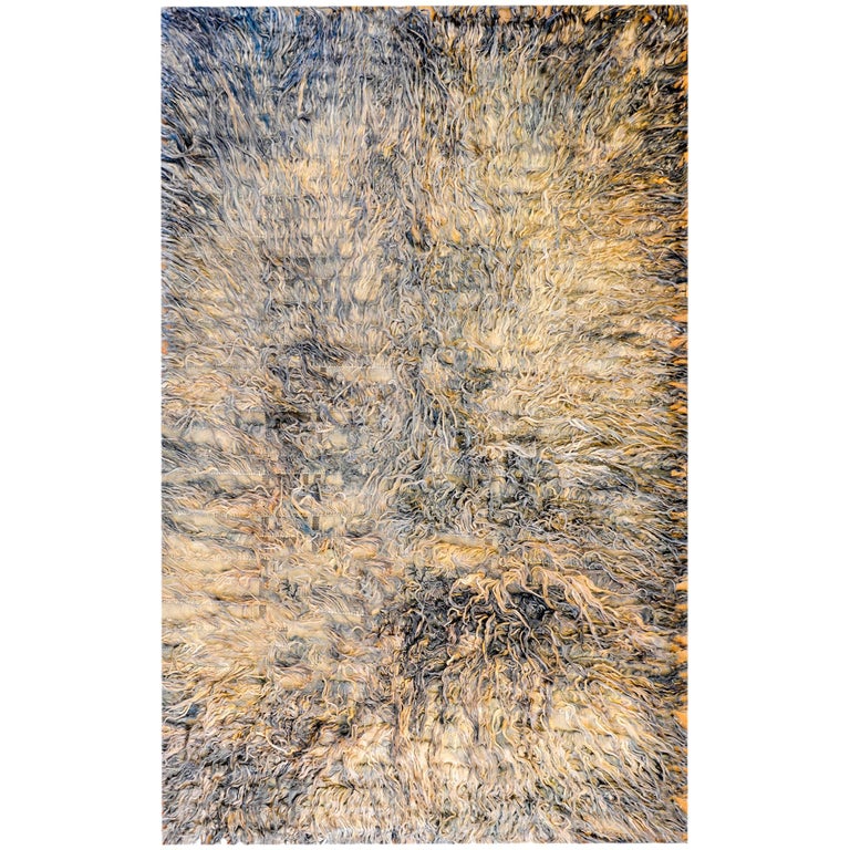 Shaggy Vintage Turkish Tulu Rug For Sale at 1stDibs