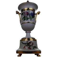 19th Century Historizism Potbury Lid Porcellain Vase Lorenz Hutschenreuther