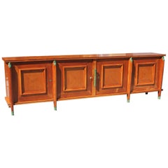 Master Piece French Art Deco Sideboard / Buffet Cherrywood by Leon Jallot, 1930s